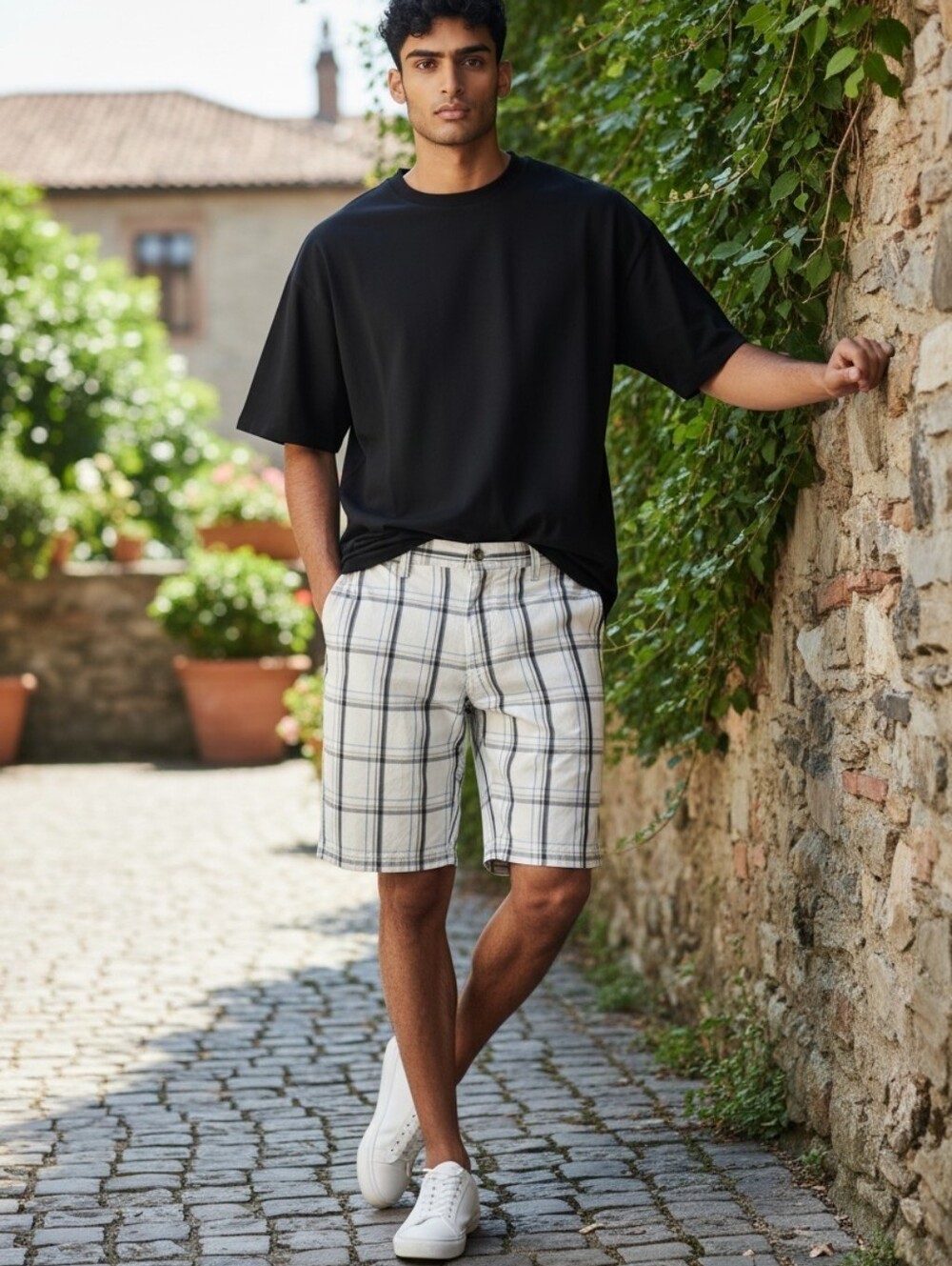 Hurley Men's Shorts with Black and Blue Accents